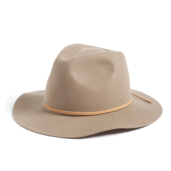 Brixton Wesley Wool Fedora in Light Tan size M - Picture 5 of 5